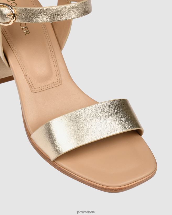 esso Jo Mercer sandali calais con tacco alto pelle dorata 2LP82J106 calzature
