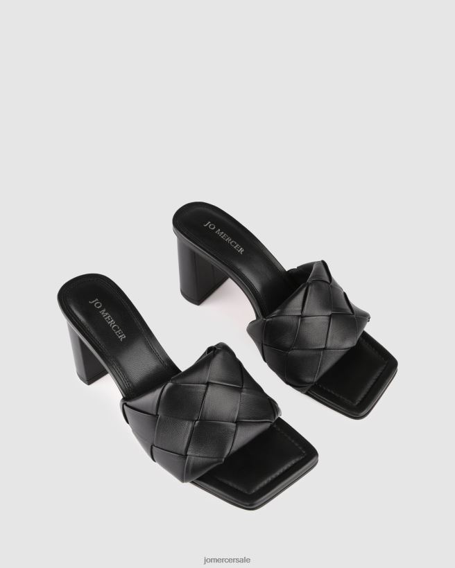 esso Jo Mercer sandali con tacco alto Kiva pelle nera 2LP82J133 calzature