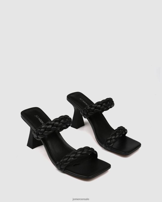 esso Jo Mercer sandali con tacco alto Zoe pelle nera 2LP82J111 calzature