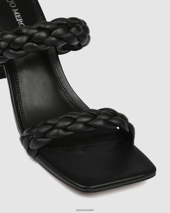 esso Jo Mercer sandali con tacco alto Zoe pelle nera 2LP82J111 calzature