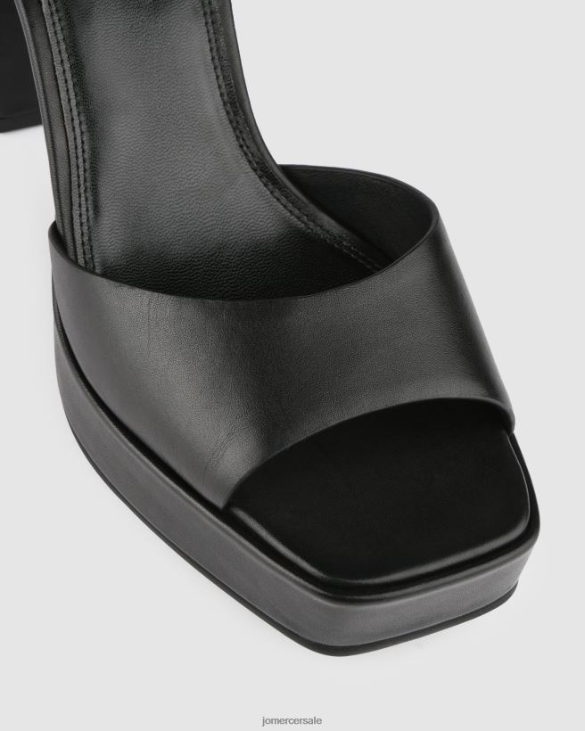 esso Jo Mercer sandali samantha con plateau e tacco alto pelle nera 2LP82J89 calzature