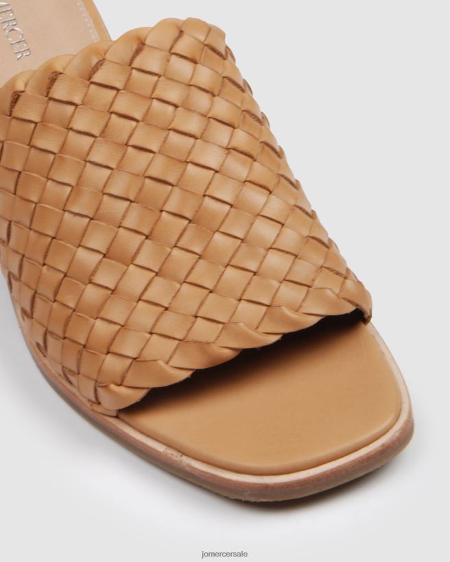 esso Jo Mercer sandali con tacco medio baleniera pelle marrone chiaro 2LP82J43 calzature