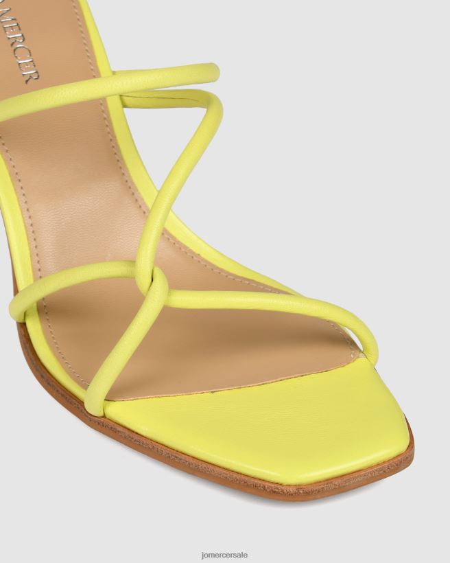 esso Jo Mercer sandali novi con tacco medio pelle giallo agrumi 2LP82J71 calzature