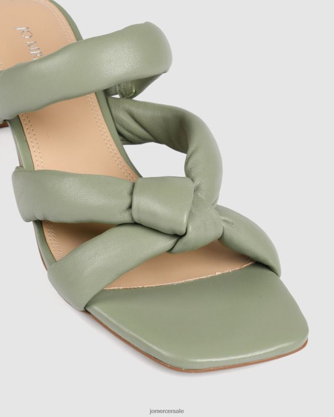 esso Jo Mercer sandali vivian con tacco medio pelle verde pistacchio 2LP82J66 calzature