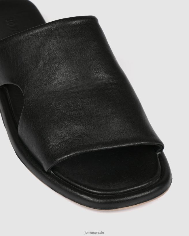 esso Jo Mercer diapositive piatte evia pelle nera 2LP82J259 calzature