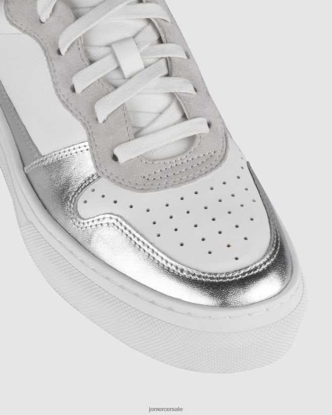 esso Jo Mercer scarpe da ginnastica canyon pelle bianco argento 2LP82J230 calzature