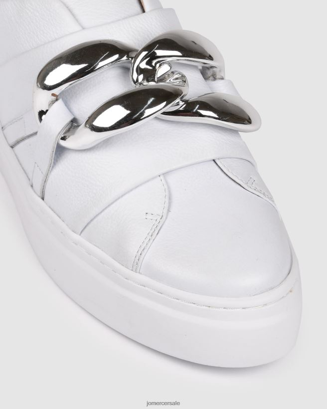 esso Jo Mercer scarpe da ginnastica del tempio pelle bianca 2LP82J239 calzature